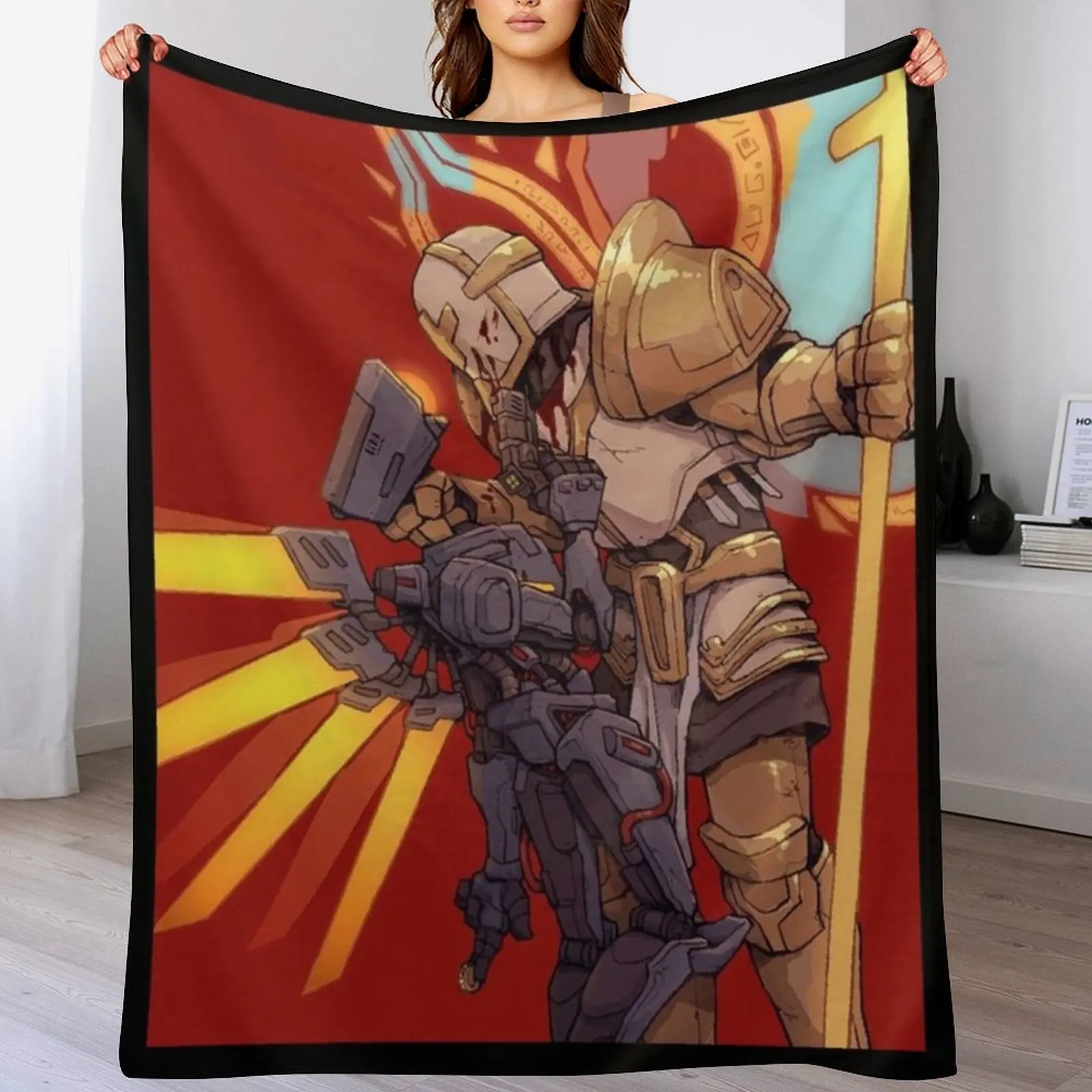 

Ultrakill Throw Blanket Flannel Fabric Large Blankets For Bed Multi-Purpose Blankets