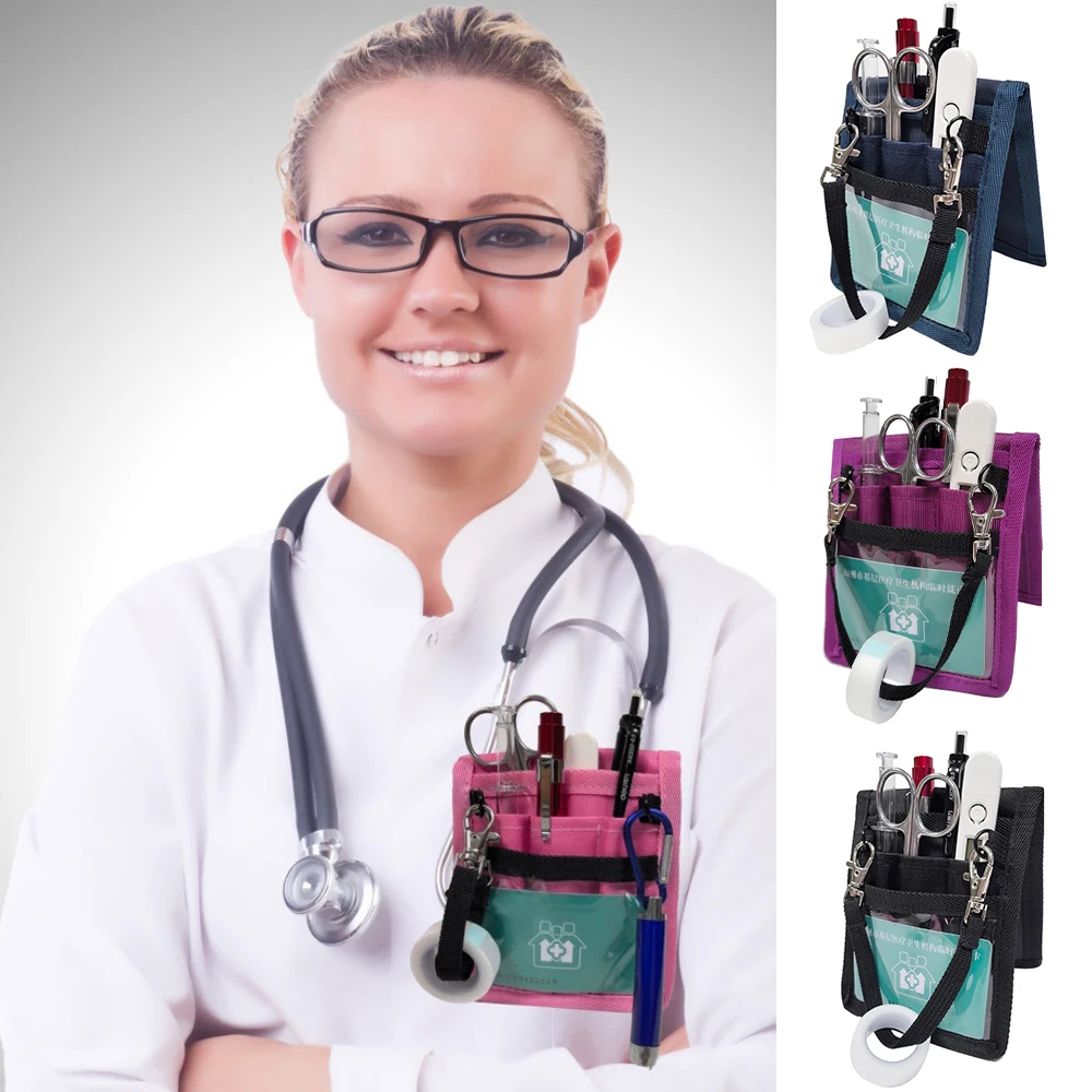 Small Tool Practical Storage Bags for Doctor Nurse Pen Pouch Inserted Holder Pocket Pen Protector Doctor Chest Pocket Organizer