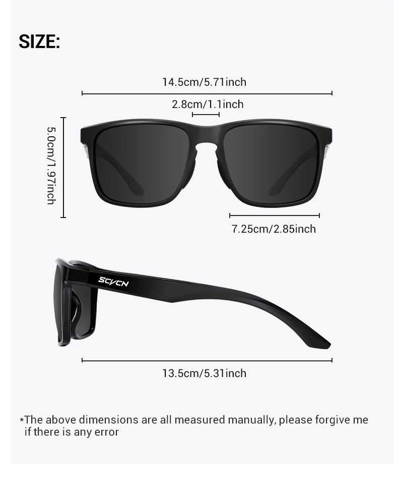 SVCN Heißer Polarisierte UV400 Sonnenbrille Männer Frauen Outdoor Sport Radfahren Fahren Mode Golf Reise Sonnenbrille Schutz Brille – Detail 12