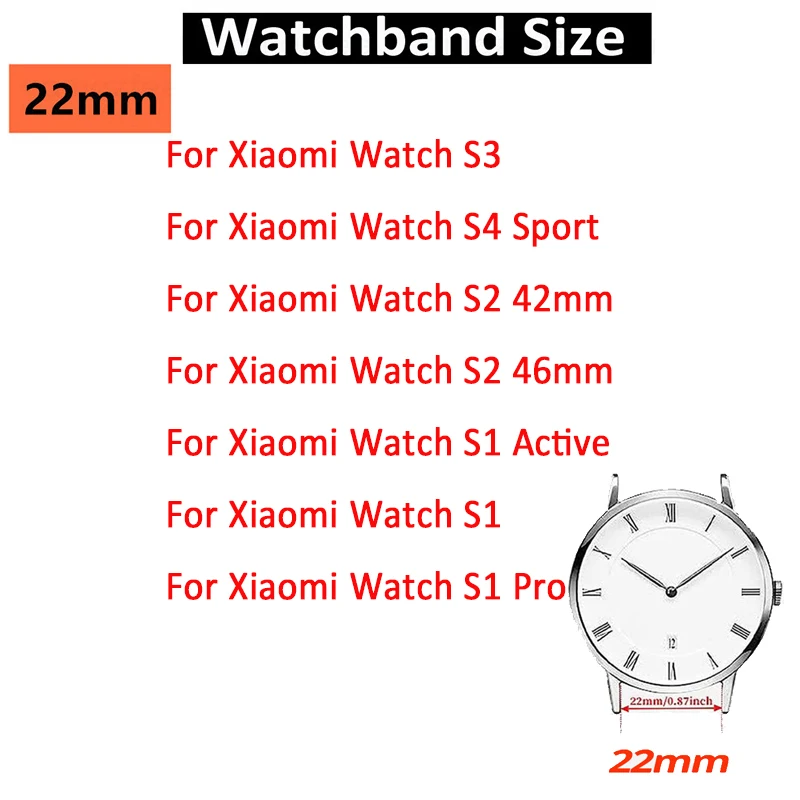 سوار معدني لساعة شيومو ، سوار معصم نشط ، حزام رياضي ، S3 ، S3 ، S4