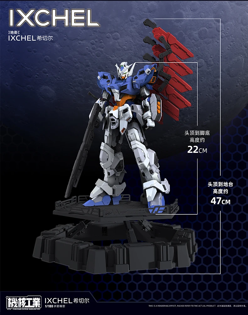 1/100 MG Ixchel Earth Guard MECHA CORE INDUSTRY Mecha Modell Montage Modell Kits Anime Action-figuren Spielzeug Geschenk Mobile Anzug