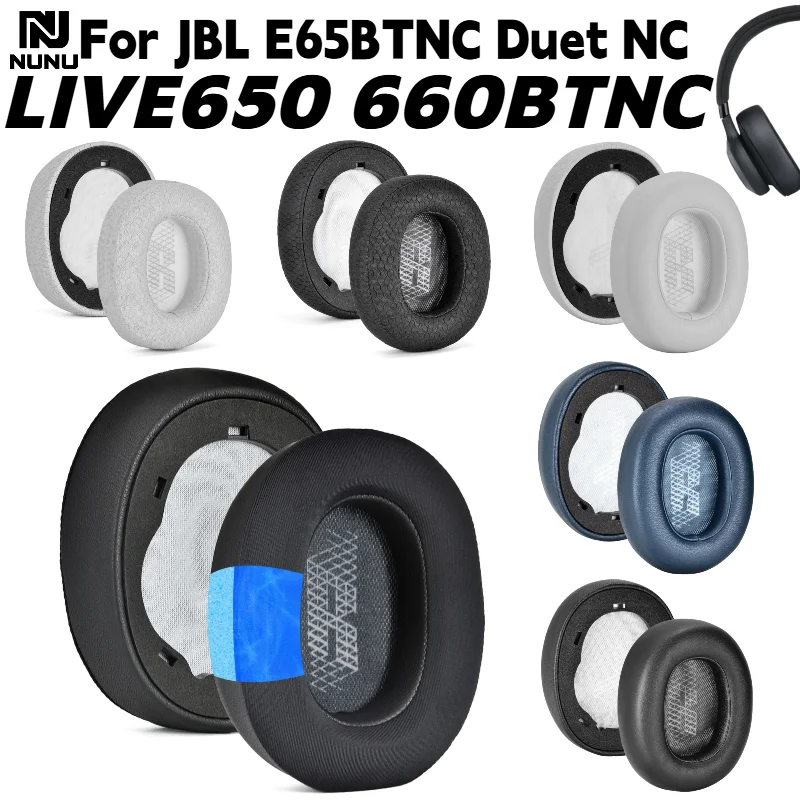NUNU Replacement Protein skin Memory Foam Ear Cushion with buckle For JBL E65BTNC Duet NC LIVE650 660 BTNC Headset Earmuffs - view 2