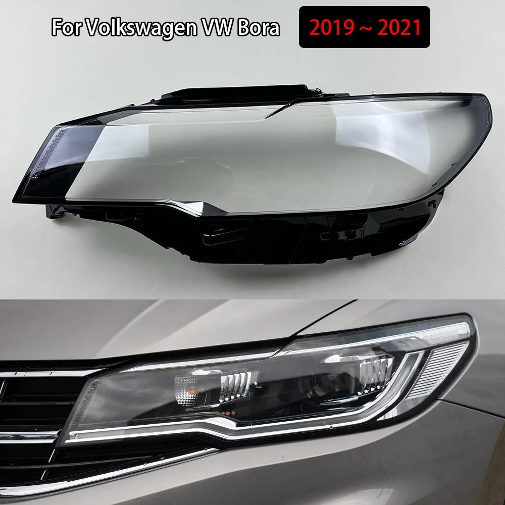 

Headlight Cover Lens Transparent Lamp Shell Plexiglass Replace Original Lampshade For Volkswagen VW Bora 2019 2020 2021