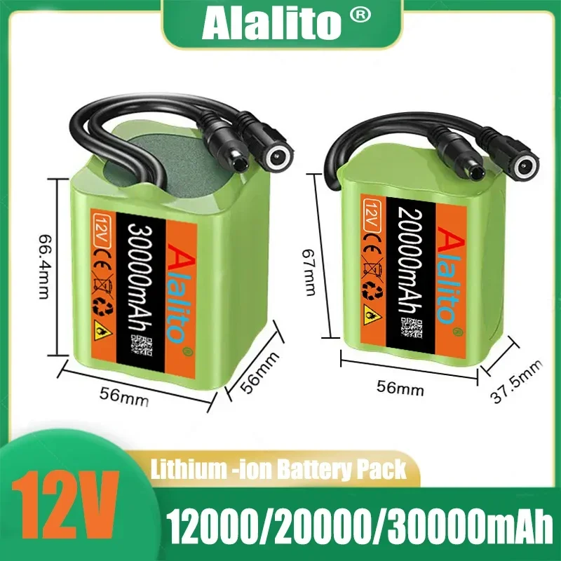 

3S2p 12V 18650 Lithium-ion 30Ah Rechargeable Battery with Bms Lithium Battery Protection Board Customized Plug+12.6Vcharger