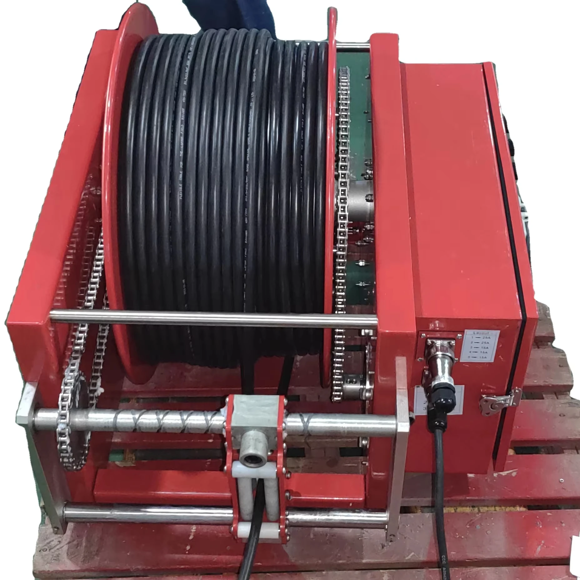 Larger Shore Spool Capacity Extension Industrial Heavy Duty Roll Automatic Cable Reel Large Cable Reel For Wire
