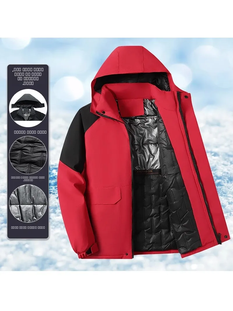 

Корейская утепленная хлопковая куртка с воротником-стойкой, свободного кроя, для пар, модное зимнее пальто для женщин M66