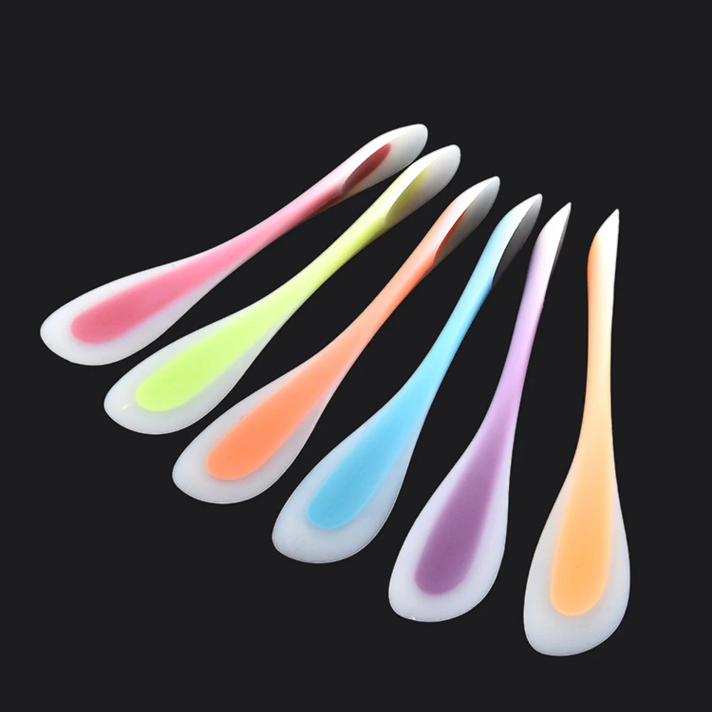 

4 pcs Silicone Double Head Spatula Baking Tool Cream Scraper Kitchen Utensil Cake Cookie Dessert Easy Clean Non-Stick