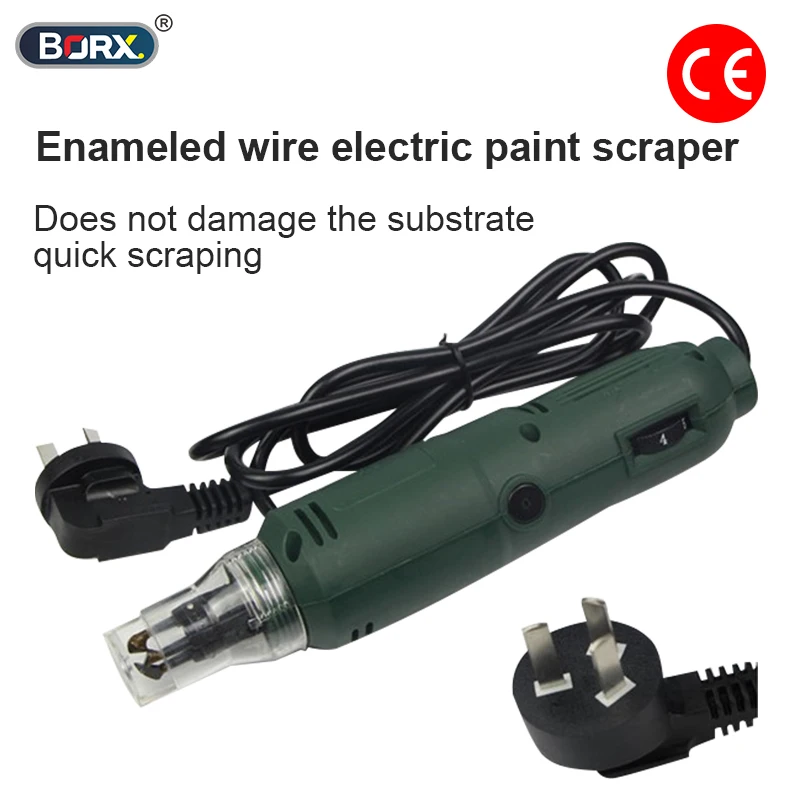 

Электрический скребок для краски с эмалированной проволокой, 220 В, быстрая зачистка, не повреждение подложки, повышение эффективности сварки, диаметр проволоки 0,5-2,5 мм