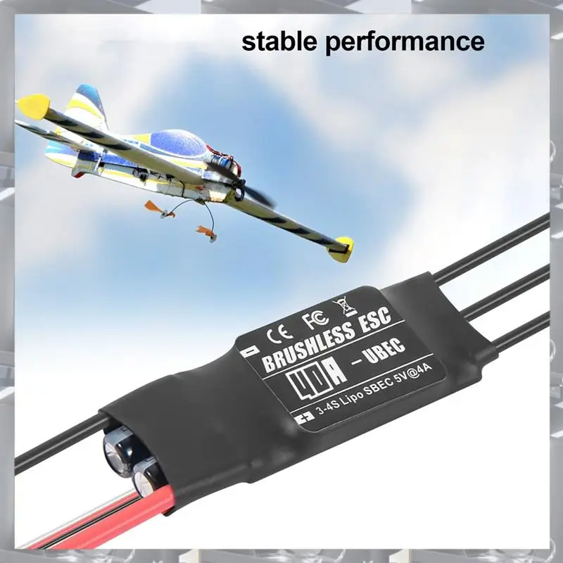 

A84F-Brushless ESC 2-3S Lipo Поддержка выхода BEC с картой программирования для радиоуправляемого автомобиля, лодки, самолета, детали «сделай сам»