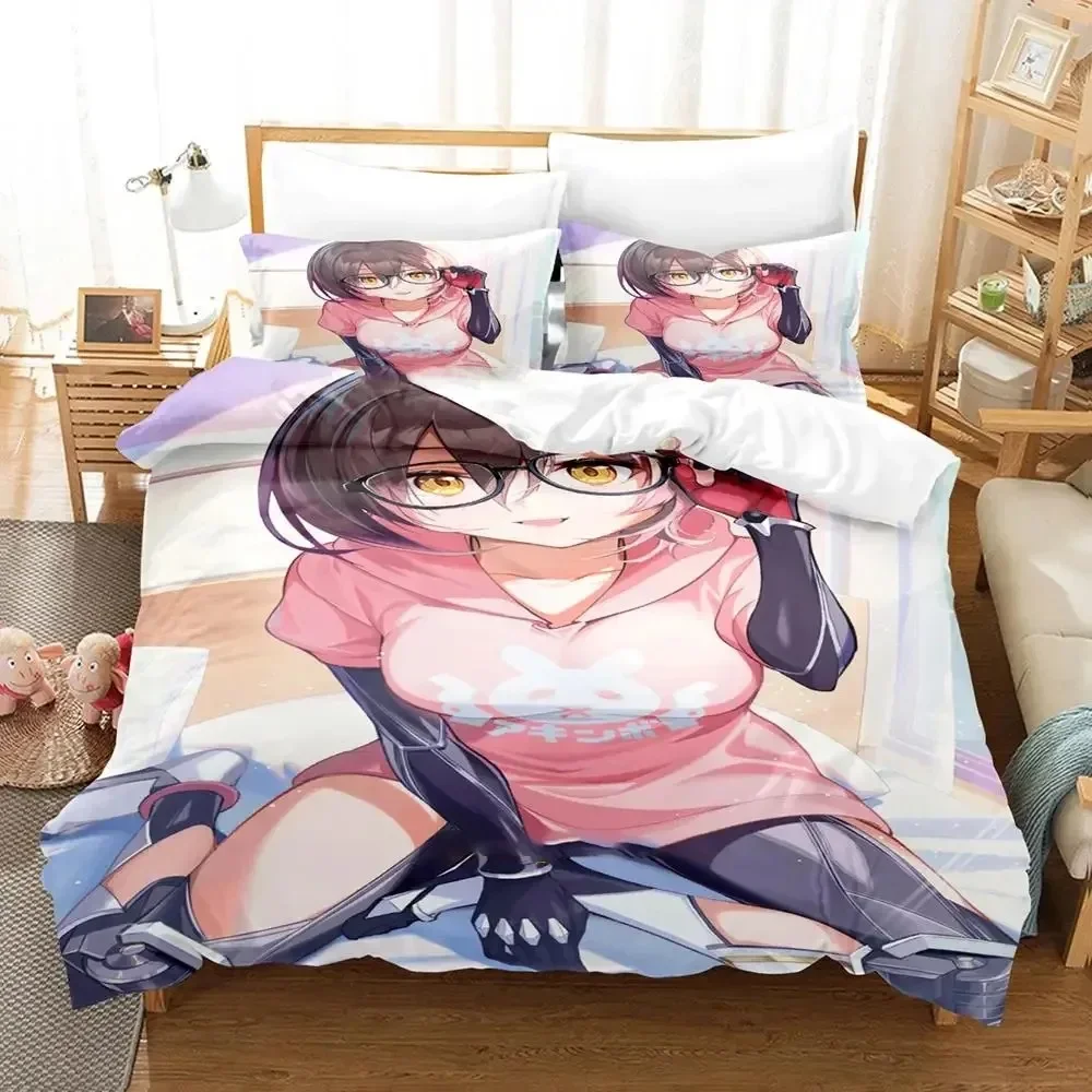 

Anime Roboco-san Bedding Set Duvet Cover Bed Set Quilt Cover Pillowcase Comforter king Queen Size Boys Adult Bedding Set