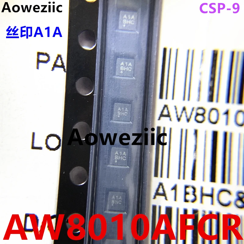 AW8010AFCR CSP-9 silkscreen A1A AIA Class D audio power amplifier chip IC brand new