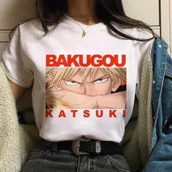 Katsuki Bakugo Women Anime t shirt Comics Japanese Graphic Printed Cartoon Streetwear Tops Oversized Tee Female mujer camisetas