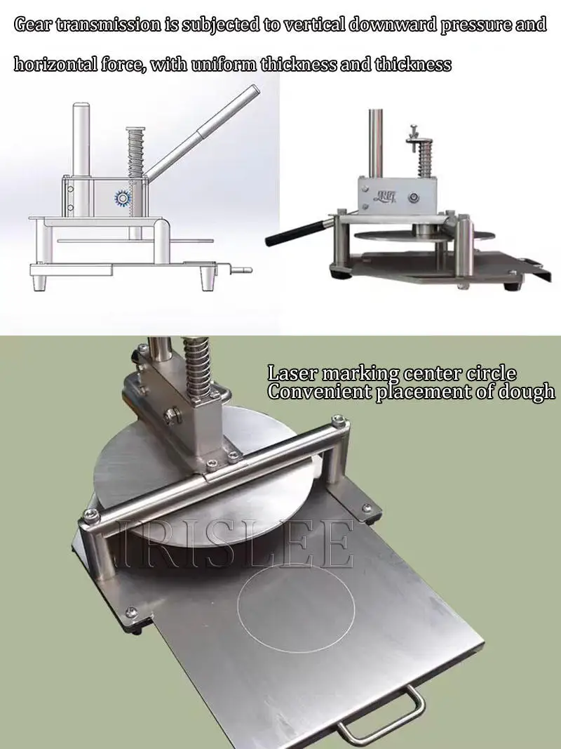 Manual Grab Cake Making Machine Dough Pastry Press Machine Tortilla Maker Machine