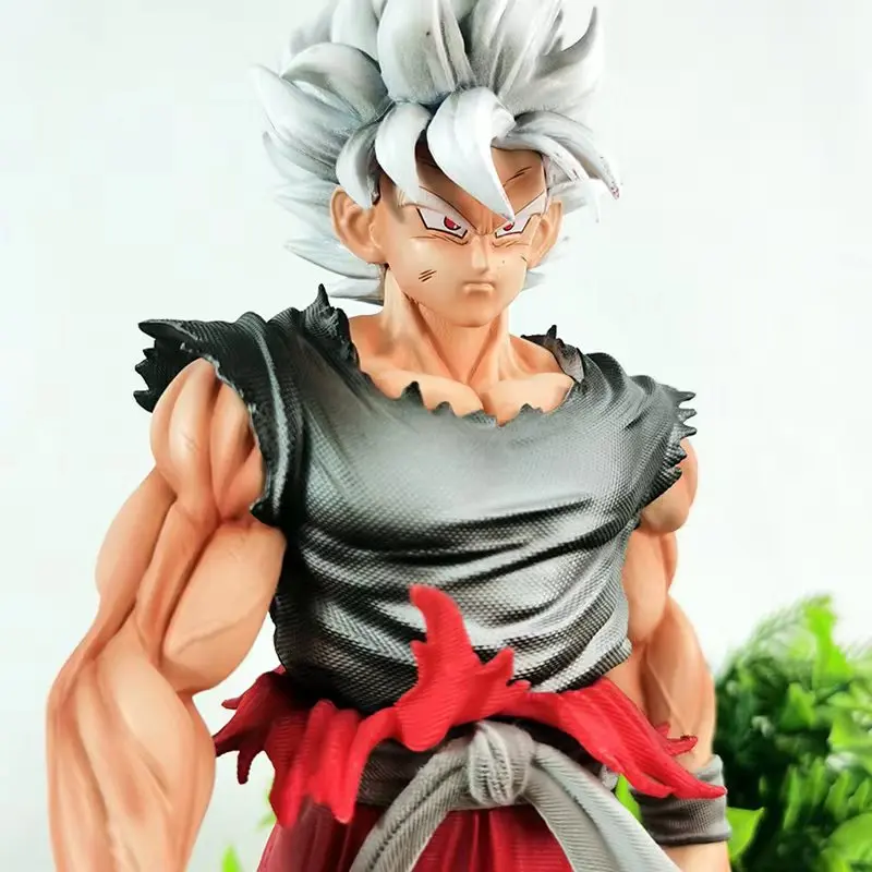 Dragon Ball Super Goku Figure - Anime Statue With Kai Blue Finish, Collectible Desk Toy For Fans Gift