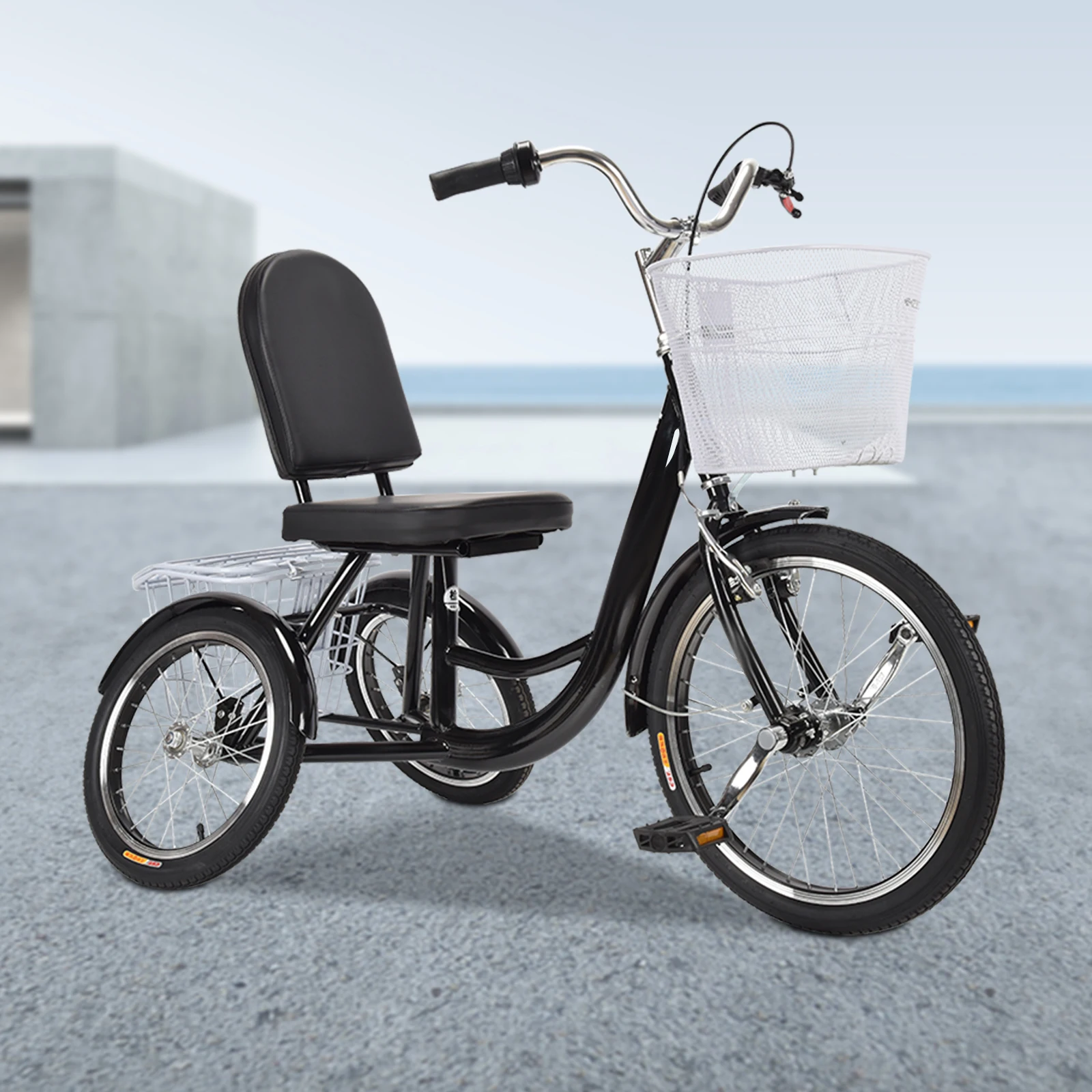 Adult Tricycle Tricycle for Elderly 3 Wheel Bikes with Baskets for Seniors