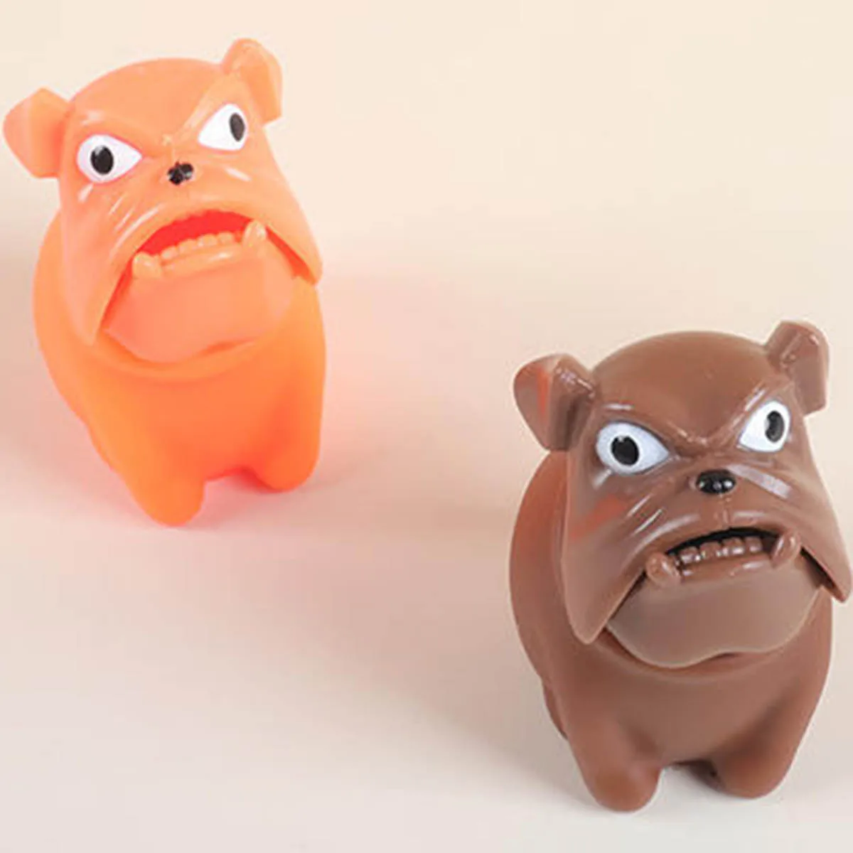 Lustiges Squeeze-Hundekopf-Spielzeug, kreativer einziehbarer Hundekopf, Pinch Fidget Angry Dog Squeeze Vent, Erwachsene und Kinder, Stressabbau-Spielzeug, Geschenk