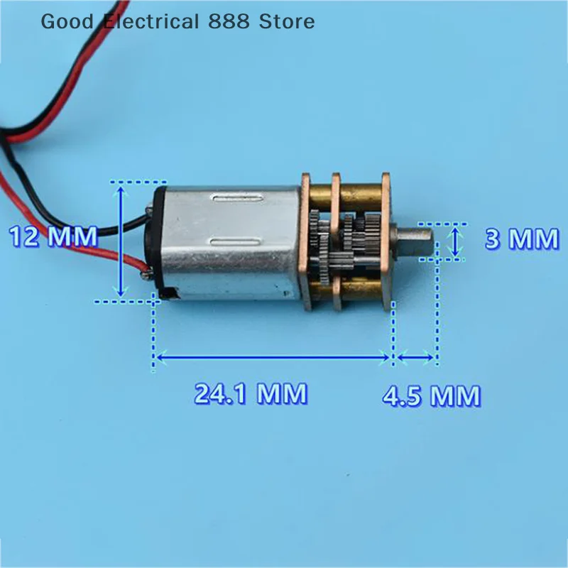 【GE】1 قطعة DC3V-6V 5 فولت 28 دورة في الدقيقة مخفض السرعة البطيئة مايكرو ميني N20 محرك تروس علبة التروس المعدنية الكاملة
