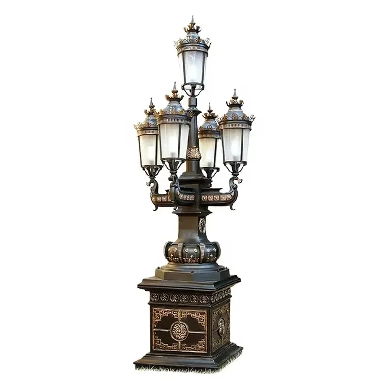 

Oem European Classical Luxury Electric IP65 Decorative Cast Aluminum Garden Light Project Outdoor Landscape Villa Pathway