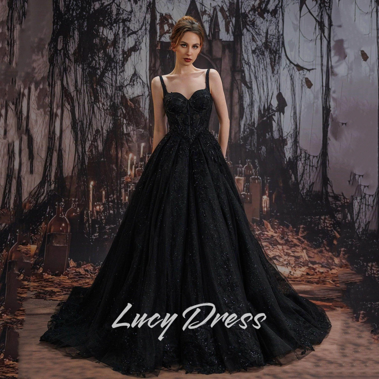 

Lucy Свадебные платья по индивидуальному заказу Роскошные вечерние платья 2025 Женское платье для выпускного вечера Платье для особых случаев Черное свадебное платье