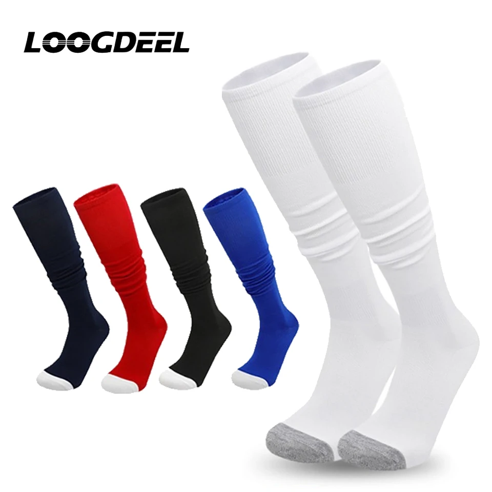 

Loogdeel Professional Training Game Sports Socks Men And Women Long Length High-top Football Softball Socks Long Socks