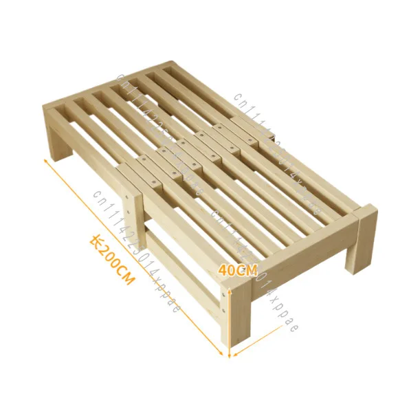 Simple Push-pull Bed Dual-purpose Stacked Sofa Solid Wood Telescopic Bed Pull-out Bed Small Apartment Living Room Tatami People