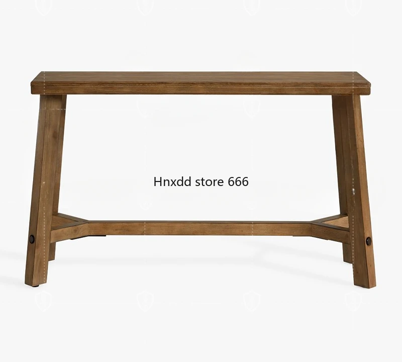 Nordic entrance table medieval solid wood surprise quiet wind retro aisle corridor strip case entrance