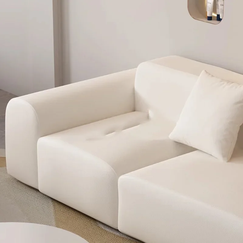 Nordic skórzane nowoczesne sofy wygodne relaksujące eleganckie luksusowe Puff Sofa miękki projektant Sofy Do Salonu meble do salonu