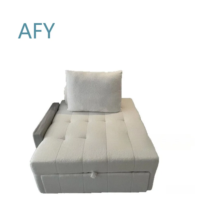 Single and Double Folding Dual-Purpose Sofa Bed for Small Apartment Living Room Multi-Functional Pull-Out Retractable Couch
