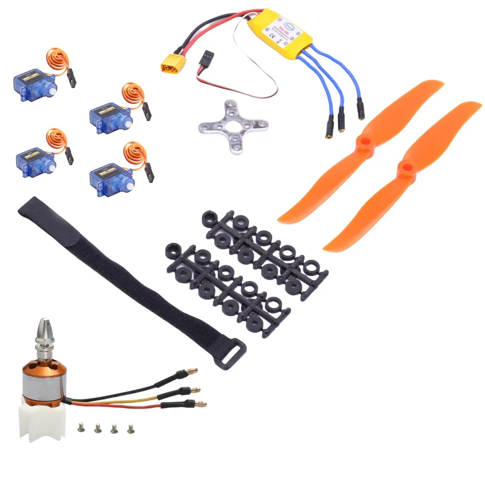 Motor sem escova a2212 2212 1400kv 2200kv 30a esc sg90 9g micro servo hélice de 6 polegadas/8 polegadas para helicóptero de avião de asa fixa rc