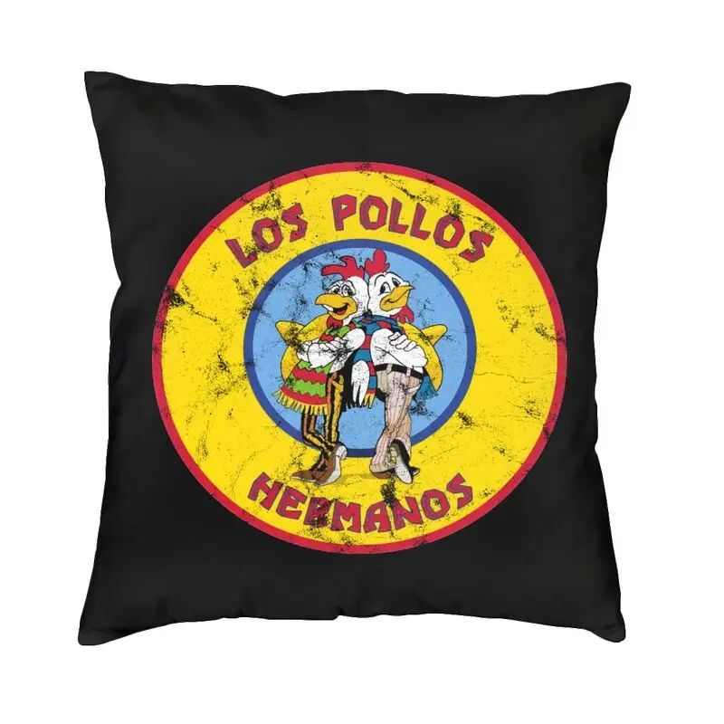 Distressed Breaking Bad Cushion Cover 45x45 Decoration Los Pollos Hermanos Bullseye Throw Pillow Case for Car Double-sided