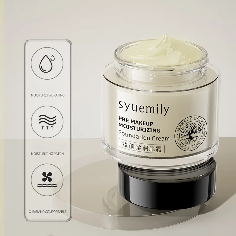 24H Hydrating Pre Makeup Moisturizing Foundation Cream Face Primer Tangerine Lightweight Base Smooth Application Dull Revival