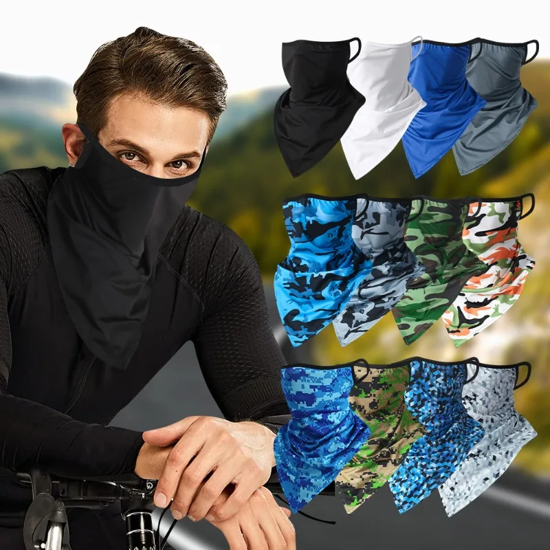 

Camping Hiking Scarves Cycling Sports Mask Unisex Outdoor Headscarves Motorcycle Riding Headwear Sunscreen Breathing Face Masks