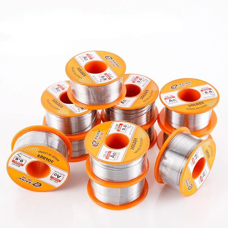 0.5/0.6/0.8/1.0/1.2/1.5/2.0mm High Purity Solder Wire Rosin Core Tin Wire Various Electronic Soldering Welding （Weights 50g）