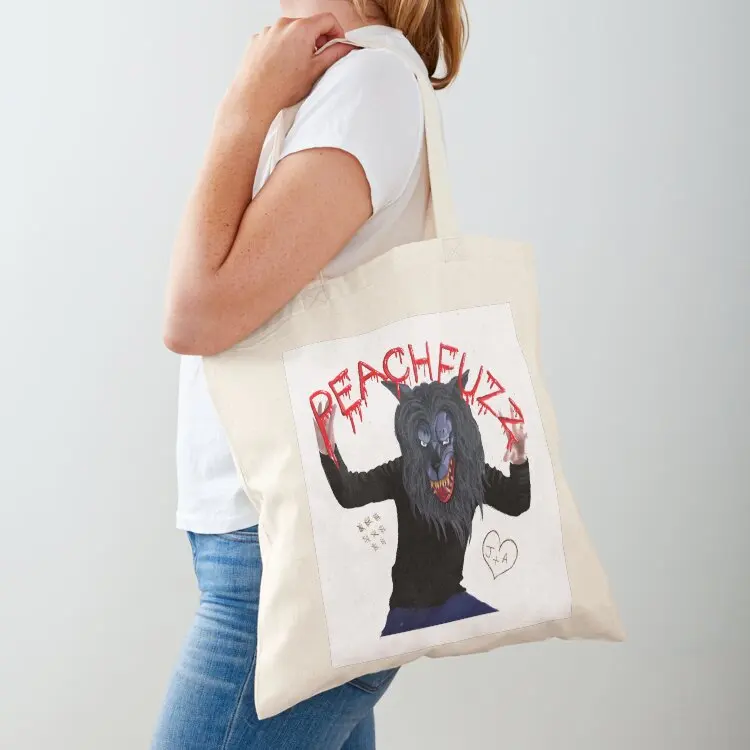 

Creep - HQ Peachfuzz Werewolf Mask Pose - Tote Bag custom tote bag canvas tote bags foldable reusable bag eco pack