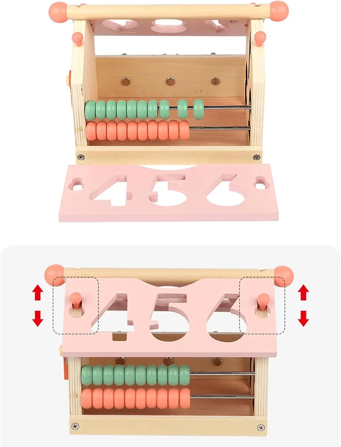 Jouets en bois pour garçons et filles de 1 an, jouets Montessori, blocs de tri et de comptage, jeu, activités, cubes, développement mathématique, Gi