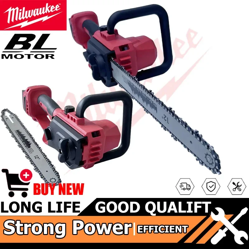 

Milwaukee 18 В аккумуляторный инструмент 12-дюймовая бесщеточная цепная пила автоматическая масленка мощная аккумуляторная электрическая бензопила электроинструменты для резки древесины