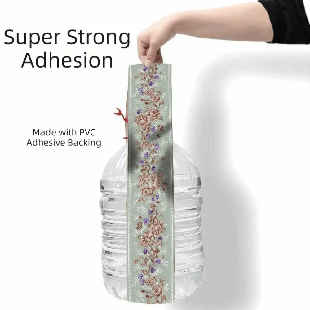 Fashion 5 Meter Wall Base Thickened Self Adhesive Skirting Line Anti-collision Soft Decoration Strips Living Room