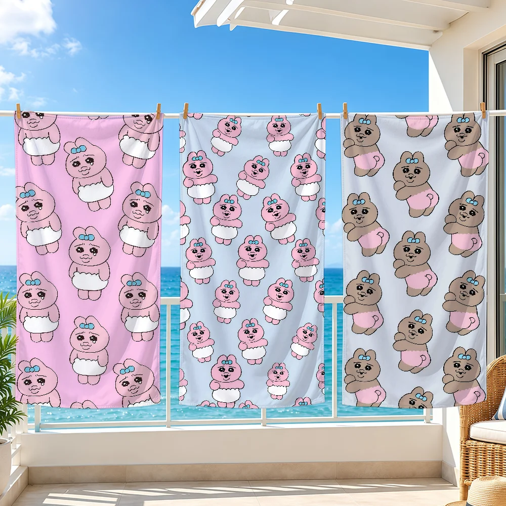 O-OpanchuS Cartoon U-UsagiS Towel Bath Beach Oversized Soft Ultra Absorbent Quick Drying Large Pool Travel Camping Bathroom