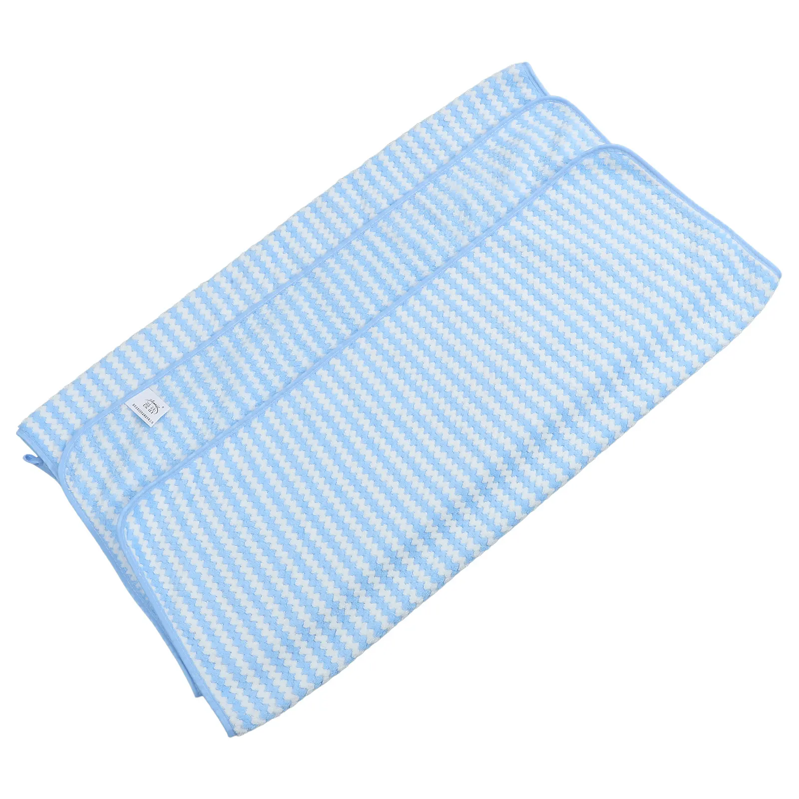 

Coral Fleece Towel Thickened Soft Absorbent Beach Shower Towels Blue Use Bathrooms Absorbent Towel Hotels