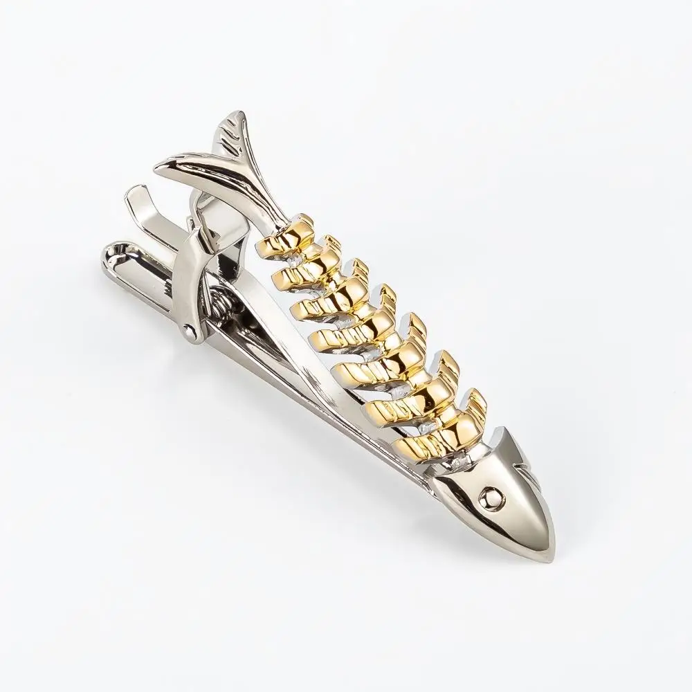 شخصية الإبداعية السيف عظم السمك شكل الرجال التعادل كليب موضة الأعمال بدلة الزفاف التعادل الملحقات #6