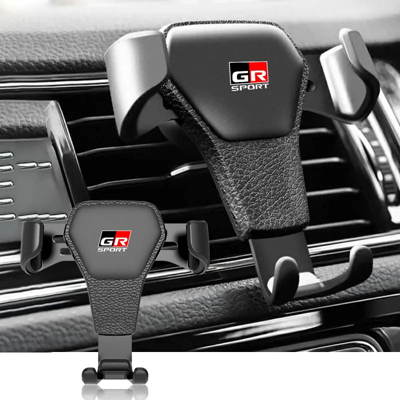 

GR Gazoo Racing Car Phone Holder Air Vent Clip Mount Mobile GPS Cell Phone Stand For Toyota Rav4 TRD Avalon Land Cruiser Camry