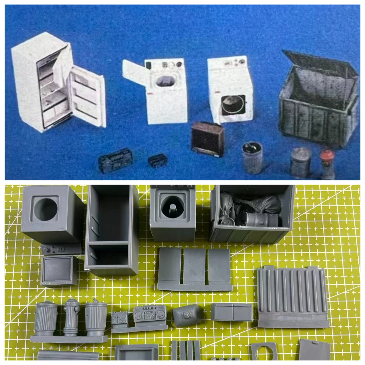 Super Quality 1/35 Resin Model Scenario Making Model Furniture Supplies Model Kit Toys