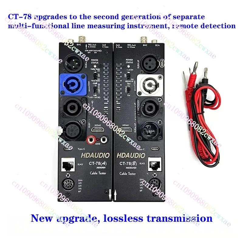 

Отдельный многофункциональный тестер линий CT-78 или CT-88, тестер сигнальной линии XLR, автоматический тестер боковой линии аудио HDMI
