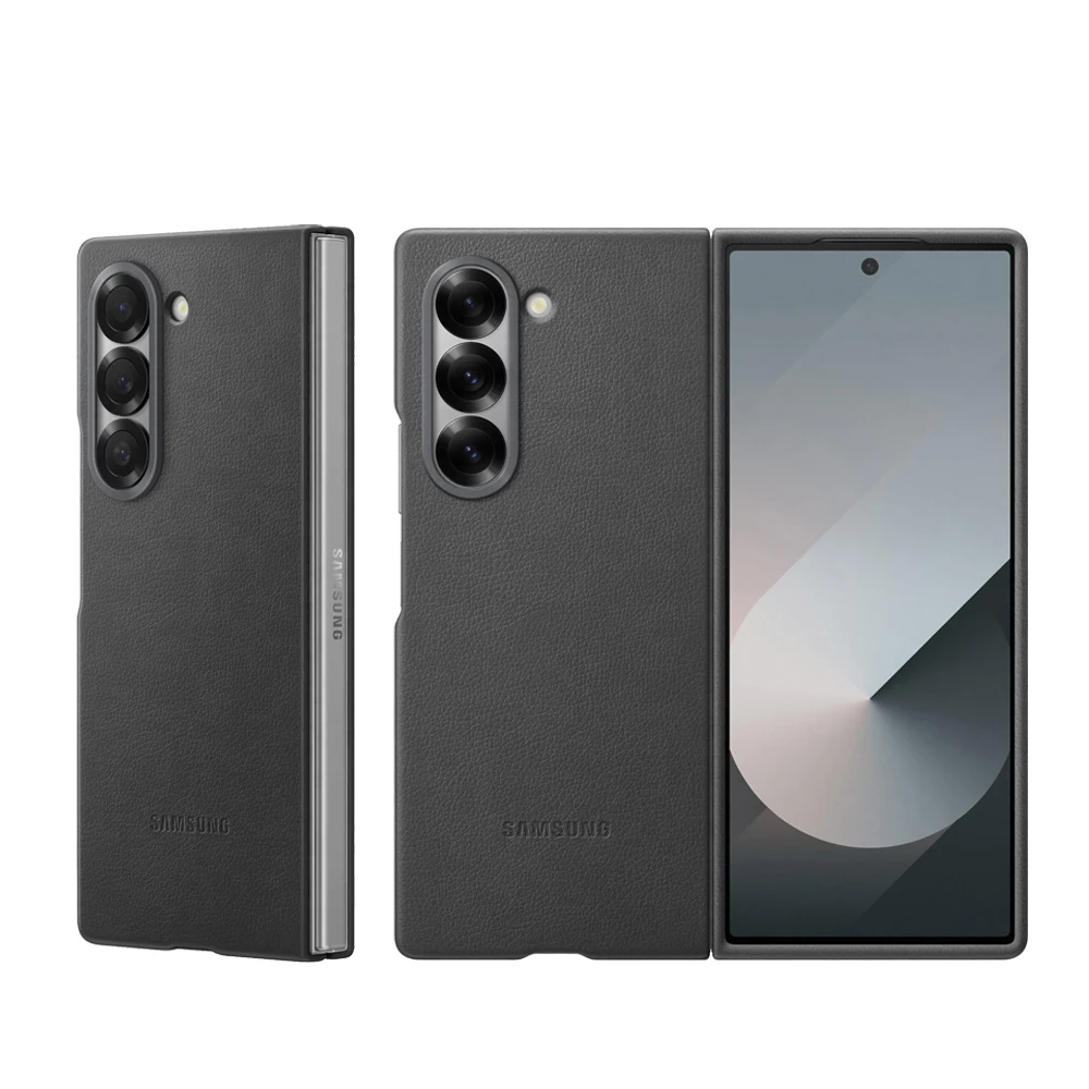 Original Samsung Galaxy Z Fold6 Kindsuit Case EF-VF956 Vegan Leather Scratch-Resistant Phone Protective Case