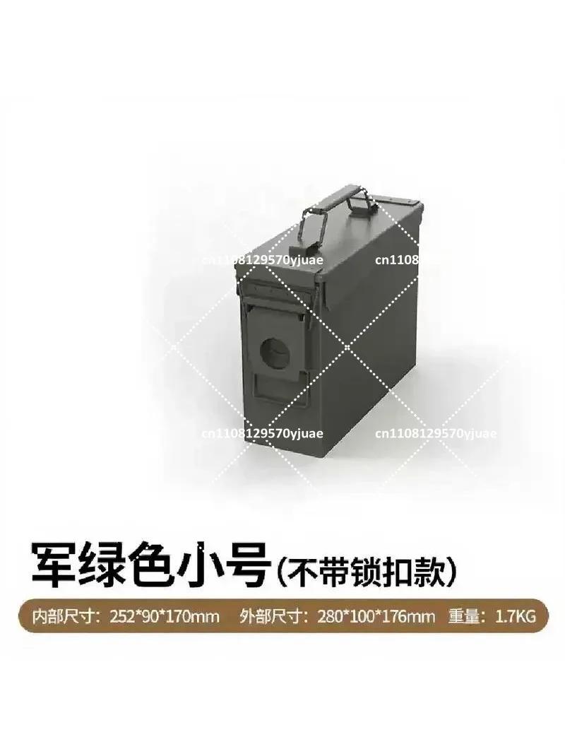 Explosion Proof Iron Box for Model Aircraft Lithium Battery Storage, Waterproof Sealed Tool Storage Case