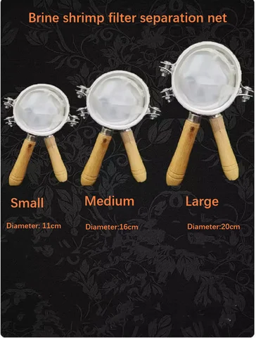 소금물 새우 필터 분리 그물 부화 아르테미아 낭종 새우 껍질 분리 세트