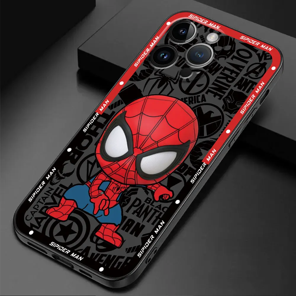 Marvel Sipider Man Groot Phone Case for Apple iPhone XR 12 14 Pro 16 7 8 Plus 13 Mini XS Max 11 Pro 15ProMax SE Matte Cover