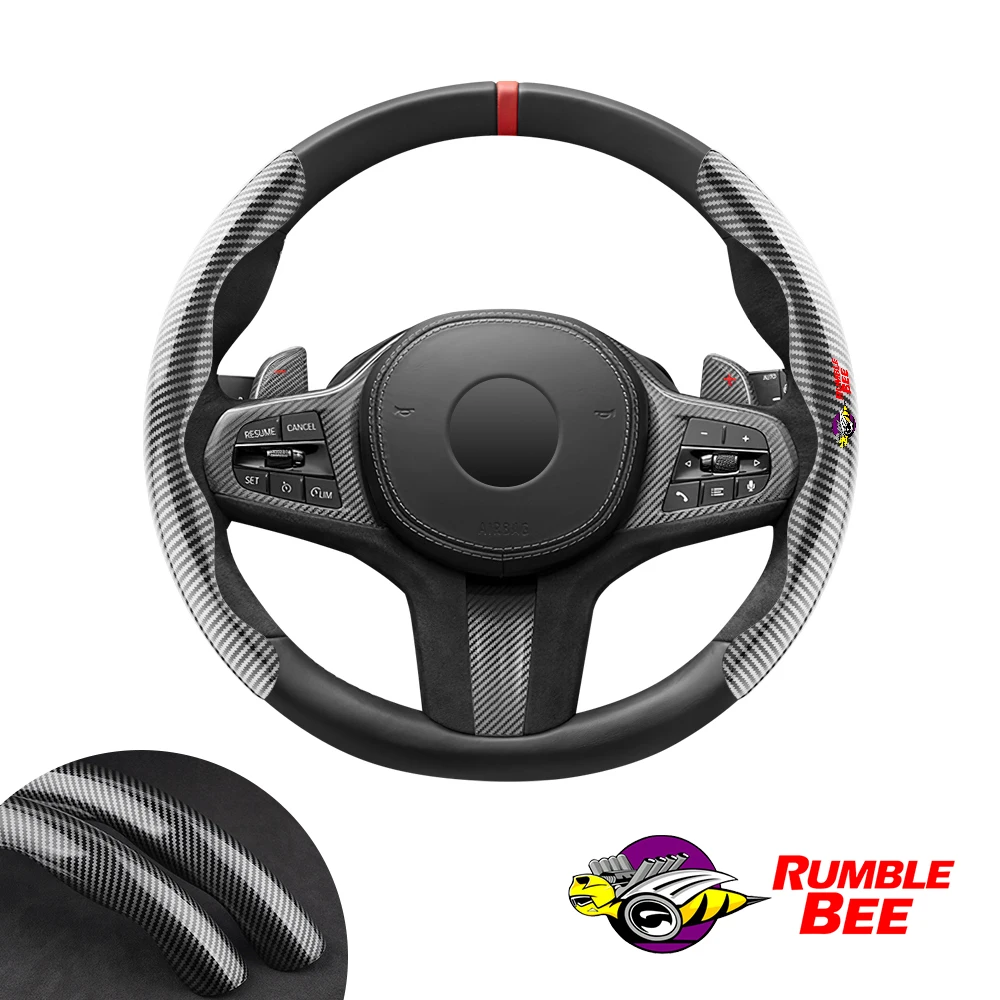 for Dodge rumble bee supre ram 1500 6.4l Scatpack car steering wheel cover car accessories