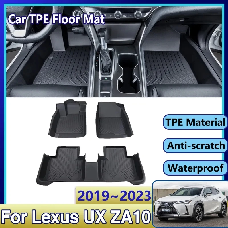 

Car TPE Floor Mats For Lexus UX250h 200 250h ZA10 2019~2023 Dirt-resistant Mud Carpet Foot Pads Full Set Rug Tappeto Accessories