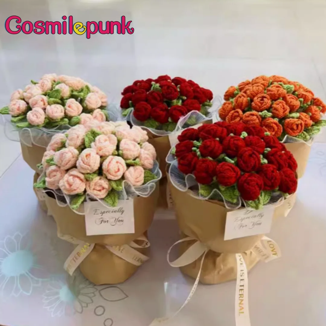 Cosmile Artificial Flower Rose Flower DIY Floral Material Handmade For Home Decoration